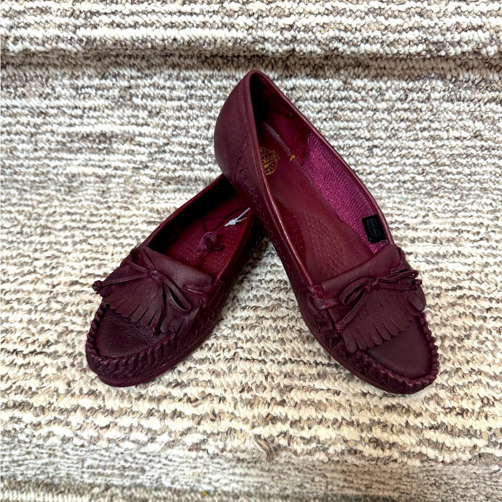 Women's Burgundy Loafers